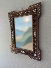 Load image into Gallery viewer, Handcrafted Mosaic Mirror – Mother of Pearl Inlay Wooden Wall Mirror