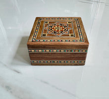 Load image into Gallery viewer, Small Gorgeous Mosaic Middle Eastern Ring Box