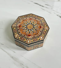 Load image into Gallery viewer, Jewelry Mosaic Wooden Handmade Box inlaid with Mother of Pearl