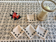 Load image into Gallery viewer, Table Cover: 156 x 78 inches Approx’. Aghabani Oriental for Rectangle Tables, Beige background with Beige & Black Silk Embroidery