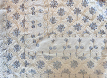 Load image into Gallery viewer, Table Cover: 117 x 57 inches Approx'. Aghabani Oriental for Rectangle Tables, Beige background with Light Gray and Cream Silk Embroidery