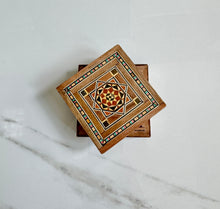 Load image into Gallery viewer, Small Gorgeous Mosaic Middle Eastern Ring Box