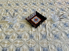 Load image into Gallery viewer, Table Cover: 117 x 67 inches Approx'. Aghabani Oriental for Rectangle Tables, Beige background with Gray and Beige Silk Embroidery