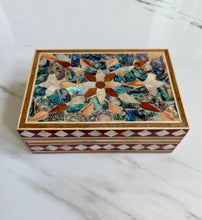 Load image into Gallery viewer, Pearl Handmade Mosaic Rectangular Box