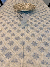 Load image into Gallery viewer, Table Cover: 117 x 57 inches Approx'. Aghabani Oriental for Rectangle Tables, Beige background with Light Gray and Cream Silk Embroidery
