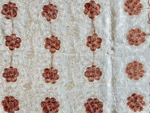 Load image into Gallery viewer, Table Cover: 117 x 58 inches Approx'. Aghabani Oriental for Rectangle Tables, Beige background with Beige and Brown Silk Embroidery
