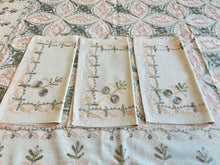 Load image into Gallery viewer, Table Cover: 78 x 56 inches Approx'. Aghabani Oriental for Rectangle Tables. White background with Pink and Gray Silk