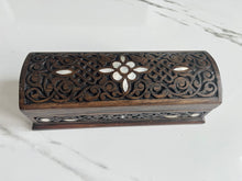 Load image into Gallery viewer, Rectangular Mosaic Box inlaid with Mother of Pearl