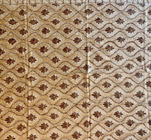 Load image into Gallery viewer, Table Cover: 94 x 59 inches Approx'. Aghabani Oriental for Rectangle Tables, Beige background with Brown and Gold Silk Embroidery