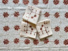 Load image into Gallery viewer, Table Cover: 117 x 58 inches Approx'. Aghabani Oriental for Rectangle Tables, Beige background with Beige and Brown Silk Embroidery