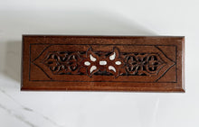 Load image into Gallery viewer, Rectangular Mosaic Box inlaid with Mother of Pearl