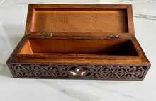 Load image into Gallery viewer, Rectangular Mosaic Box inlaid with Mother of Pearl