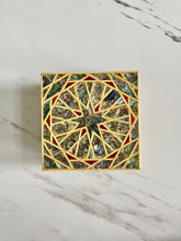 Load image into Gallery viewer, Large Sized Pearl Handmade Mosaic Box. Size: 6.7 x 6.7 inches