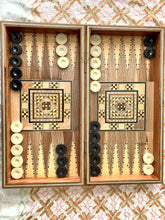 Load image into Gallery viewer, Backgammon Wooden Vintage Mosaic Handmade Set