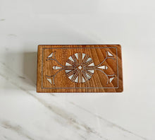 Load image into Gallery viewer, Jewelry Mosaic Wooden Handmade Box inlaid w/ Mother of Pearl