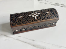Load image into Gallery viewer, Rectangular Mosaic Box inlaid with Mother of Pearl