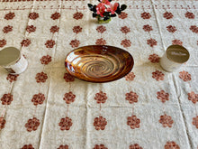 Load image into Gallery viewer, Table Cover: 117 x 58 inches Approx'. Aghabani Oriental for Rectangle Tables, Beige background with Beige and Brown Silk Embroidery