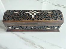 Load image into Gallery viewer, Rectangular Mosaic Box inlaid with Mother of Pearl