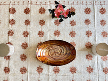 Load image into Gallery viewer, Table Cover: 117 x 58 inches Approx'. Aghabani Oriental for Rectangle Tables, Beige background with Beige and Brown Silk Embroidery