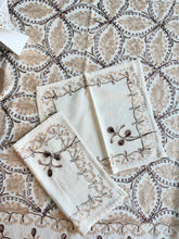 Load image into Gallery viewer, Table Cover: 78 x 56 inches Approx'. Aghabani Oriental for Rectangle Tables. Beige background with Beige and Brown Silk
