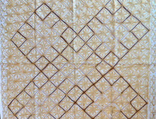 Load image into Gallery viewer, Table Cover: 57 x 57 inches Approx'. Aghabani Oriental for Square Tables. Beige background with Brown and Gold Silk
