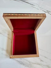 Load image into Gallery viewer, Jewelry Mosaic Wooden Handmade Box inlaid with Mother of Pearl

