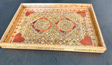 Load image into Gallery viewer, Wooden Mosaic Tray. This Rectangle Tray is handmade and is available in various Sizes
