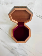 Load image into Gallery viewer, Octagon Handmade Mosaic Box. Diameter: 5.2” approx
