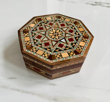 Load image into Gallery viewer, Octagon Handmade Mosaic Box
