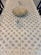 Load image into Gallery viewer, Table Cover: 117 x 57 inches Approx'. Aghabani Oriental for Rectangle Tables, Beige background with Light Gray and Cream Silk Embroidery
