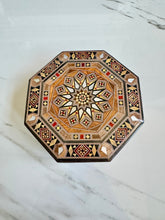 Load image into Gallery viewer, Octagon Handmade Mosaic Box. Diameter: 5.2” approx
