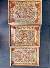Load image into Gallery viewer, Wooden Mosaic Tray. This Rectangle Tray is handmade and is available in various Sizes
