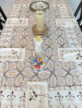 Load image into Gallery viewer, Table Cover: 78 x 56 inches Approx'. Aghabani Oriental for Rectangle Tables. Beige background with Beige and Brown Silk
