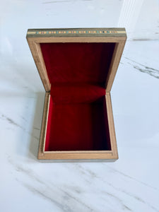 Jewelry Mosaic Wooden Handmade Box inlaid with Mother of Pearl