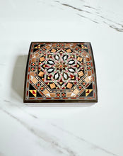 Load image into Gallery viewer, Jewelry Mosaic Wooden Handmade Box inlaid with Mother of Pearl
