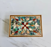 Load image into Gallery viewer, Pearl Handmade Mosaic Rectangular Box
