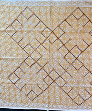 Load image into Gallery viewer, Table Cover: 57 x 57 inches Approx'. Aghabani Oriental for Square Tables. Beige background with Brown and Gold Silk

