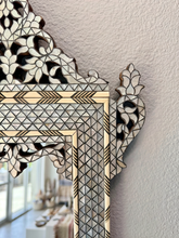 Load image into Gallery viewer, Handcrafted Mother of Pearl Inlay Mirror | 23.7” x 15.7” | Vintage-Style Wall Mirror

