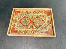 Load image into Gallery viewer, Wooden Mosaic Tray. This Rectangle Tray is handmade and is available in various Sizes
