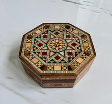 Load image into Gallery viewer, Octagon Handmade Mosaic Box
