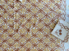 Load image into Gallery viewer, Table Cover: 90 x 59 inches Approx'. Aghabani Oriental for Rectangle Tables, Beige background with Brown and Gold Silk Embroidery
