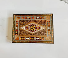 Load image into Gallery viewer, Medium Sized Rectangle Handmade Mosaic Box inlaid with Mother of Pearl
