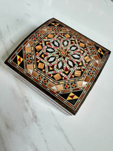 Load image into Gallery viewer, Jewelry Mosaic Wooden Handmade Box inlaid with Mother of Pearl
