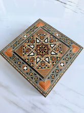 Load image into Gallery viewer, Jewelry Mosaic Wooden Handmade Box inlaid with Mother of Pearl
