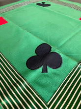 Load image into Gallery viewer, Tablecloth: 56 x 56 inches. Cards Suite Handmade perfect for gifting or using to play cards or any other board or card games
