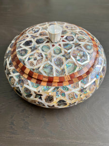 Mother of Pearl Handmade Table Decoration Bowl. Diameter: 9.25 inches