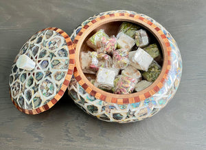 Mother of Pearl Handmade Table Decoration Bowl. Diameter: 9.25 inches