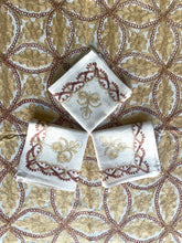 Load image into Gallery viewer, Table Cover: 94 x 59 inches Approx&#39;. Aghabani Oriental for Rectangle Tables, Beige background with Brown and Gold Silk Embroidery
