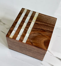 Load image into Gallery viewer, Jewelry Mosaic Wooden Handmade Box inlaid w/ Mother of Pearl
