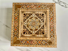 Load image into Gallery viewer, 9.7 x 9.7 inches Handmade Square Mosaic Box
